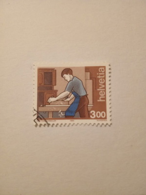 Swiss collectible stamp 1994 sealed, People at Work series