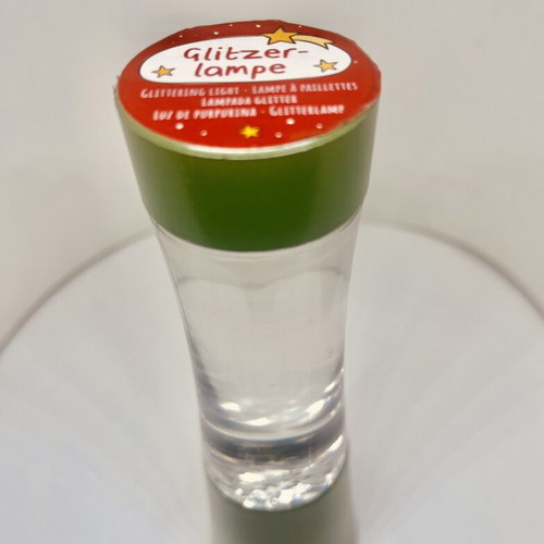Decorative LED lamp mini glitter Moses green, like new