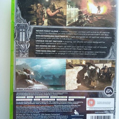 Armors of Two case for Xbox360 like new