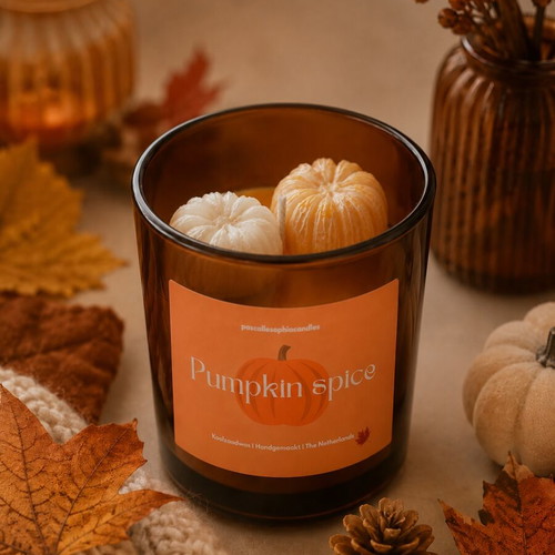 Pumpkin spice candle handmade