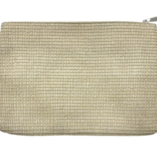 Dior Parfum Straw Clutch used, beige