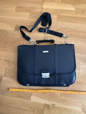 Delsey professional briefcase used, black, laptop bag
