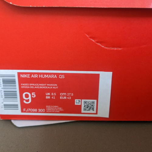 Nike Air Humara Midnight Navy 42.5 new gray blue athletic shoes