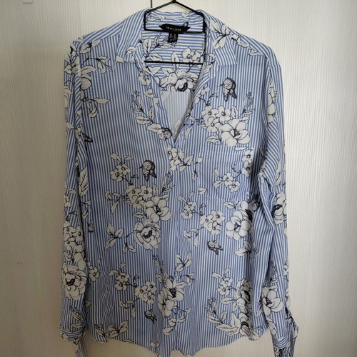 New Look shirt, white and blue, size XL 42