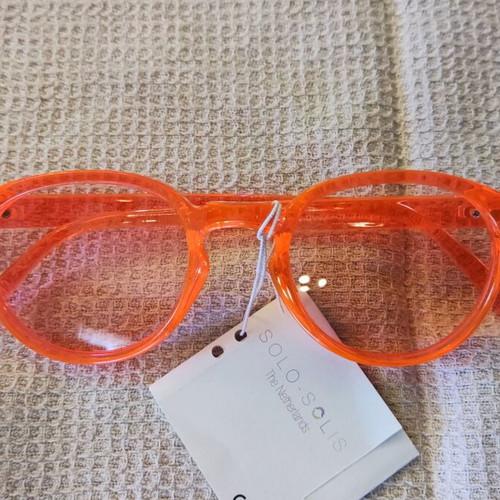 Solo-Solis sunglasses new, transparent neon orange