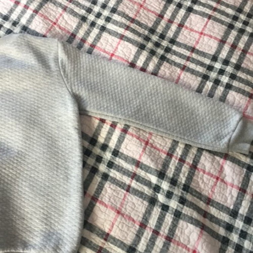 Sweatshirt with design and rhinestones for girls like new, Civil, gray, size 128-134 cm
