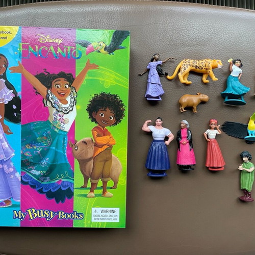 Disney Encanto book and 10 figures brand new