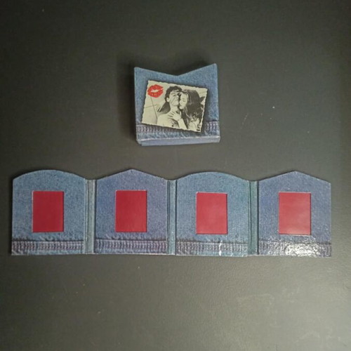 Vintage Mini Album used for 4 photos