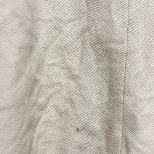 Topshop Petite Cream Long Coat used, faux fur collar, size L