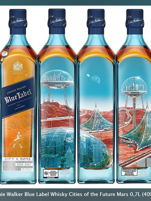 Johnnie Walker Blue Label Cities Of The Future Mars Edition. Уиски