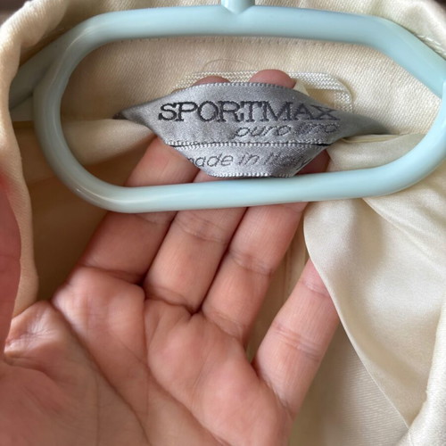 Sportmax Italy linen blazer like new, silk lining