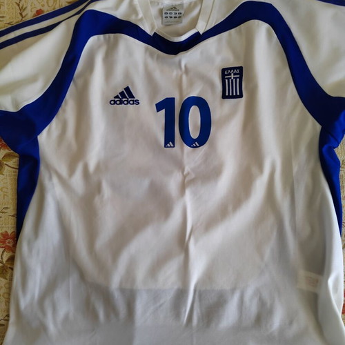 Vintage Greece National Team Euro 2004 Jersey Tsiartas #10 Adidas Replica like new