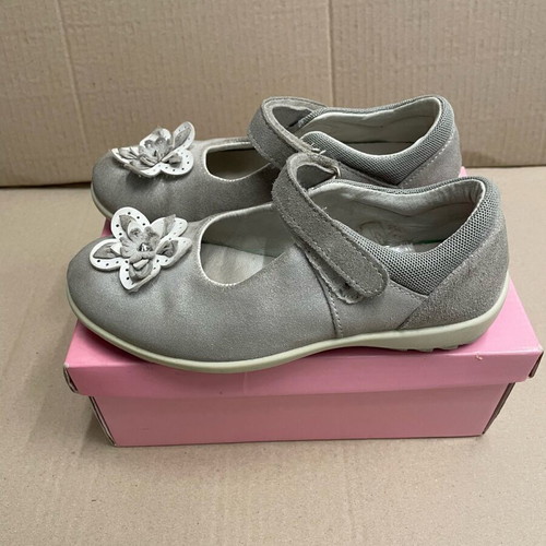 Primigi ballerinas used, leather, grey silver, size 31