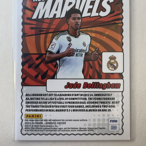 Jude Bellingham Real Madrid Net Marvels Panini Donruss 2023/24 like new