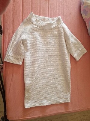 White mini dress like new, size S/M