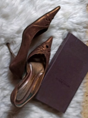 Leather heels used brown size 41