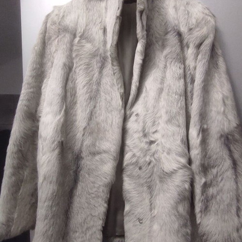 Natural rabbit fur jacket like new, size M