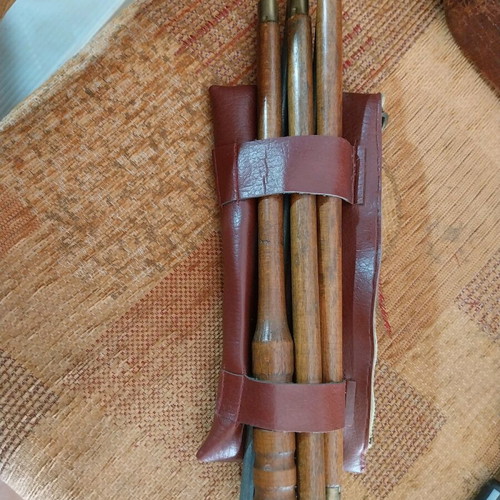 Hunting set used with Saint-Etienne leather bag and 1941 cartridges