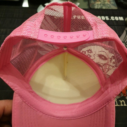 Vinyl Art Clothing hat new, white pink