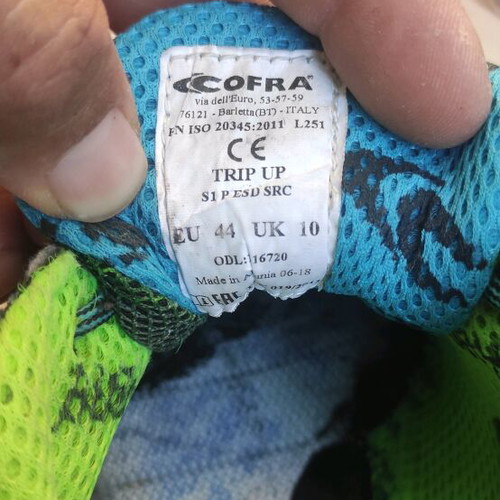 Cofra Safety Shoes used, size 44