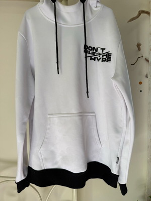 Inside unisex hoodie used, size XL, white and black