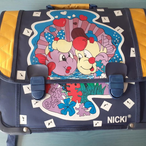 Nemo School Bag for Primary School New with Water Bottle and Straps