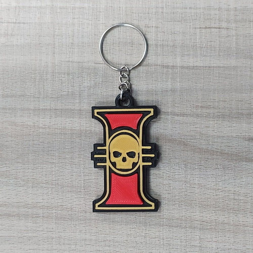Warhammer 40k Inquisitorial Rosette keychain new, 3D printed, 5.4 cm