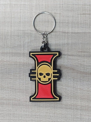 Warhammer 40k Inquisitorial Rosette keychain new, 3D printed, 5.4 cm