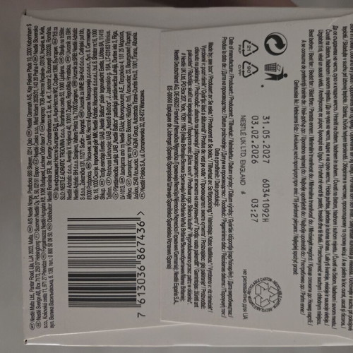 Espresso Intenso coffee capsules pack of 16 new