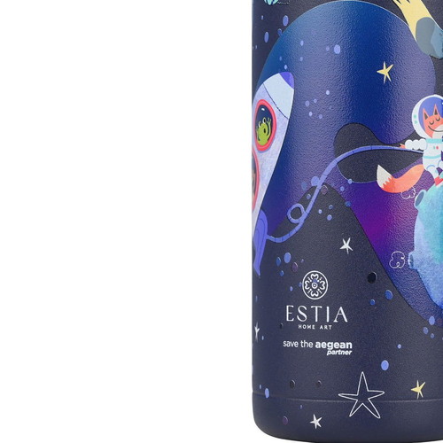 Estia Kids Stainless Steel Thermos Bottle with Straw 500ml Non Spill