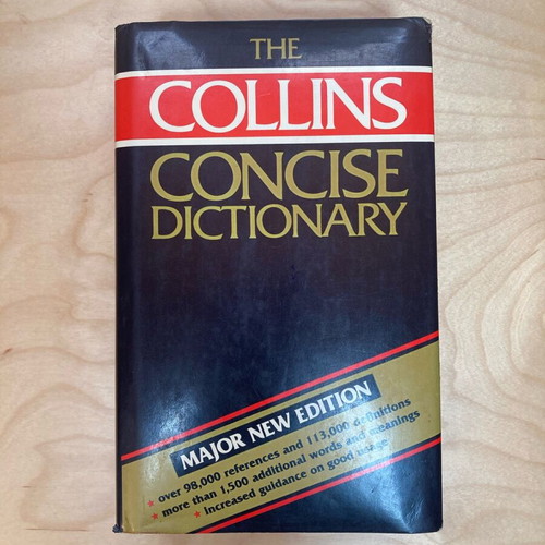 Collin’s Concise Dictionary like new, English dictionary
