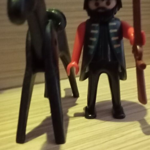 Playmobil cowboy used with horse