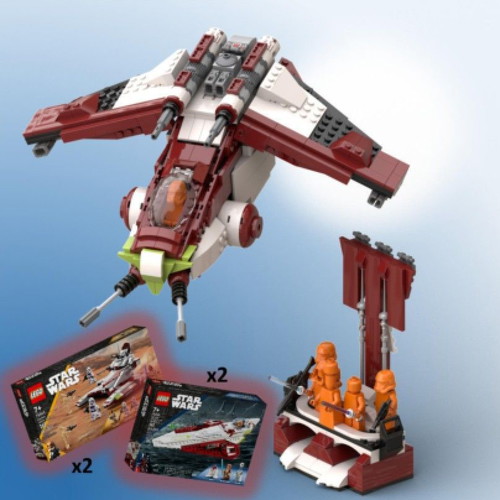 Lego Starwars Gunship 187th Legion Edition custom set like new