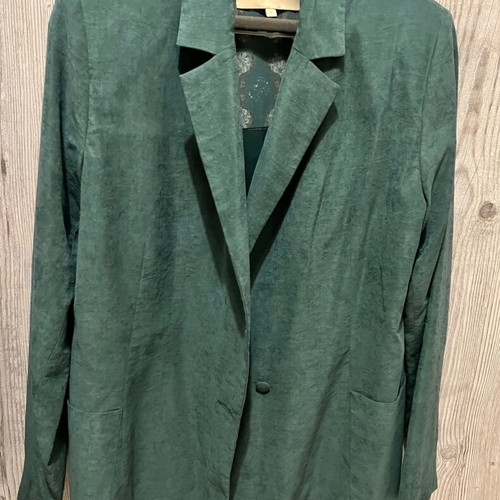 Vassia Kostara suit new, size small, cupro fabric