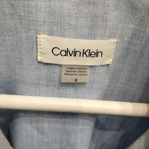 Calvin Klein dress new with tag, size US 8, blue trench style