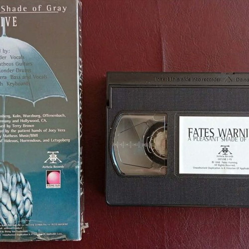Fates Warning A Pleasant Shade Of Gray Live VHS like new, metal