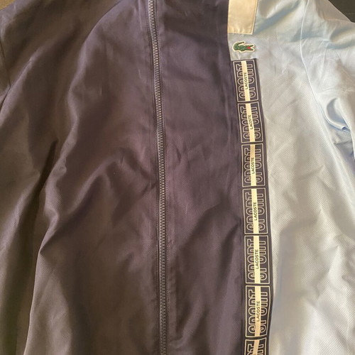 Lacoste jacket like new, black and blue, size S