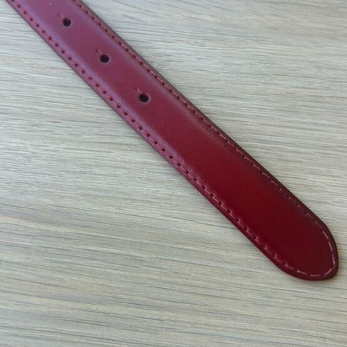 Women's belt new, red with gold buckle
