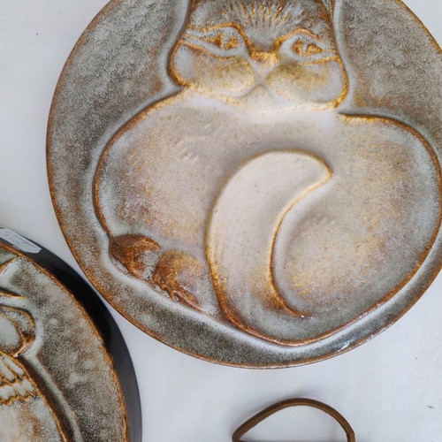 Steuler Ceramic Wall Decorations Set of 3 Vintage Mid-Century