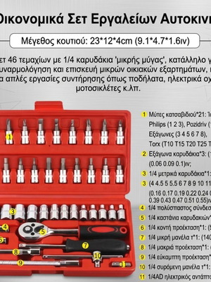 Socket Set 46 Pieces new, complete tool kit