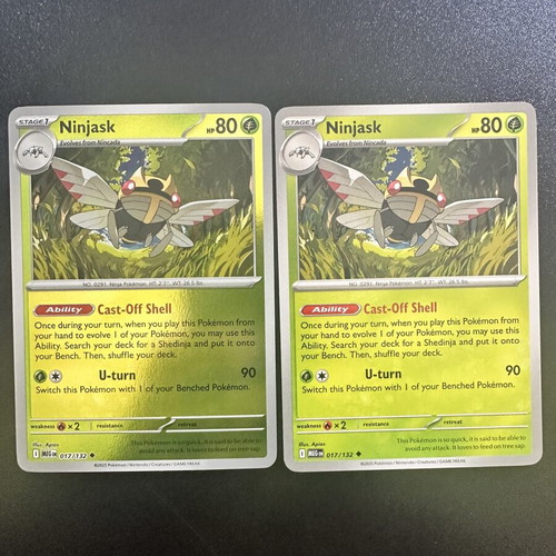 Ninjask 017/132 Mega Evolution Pokemon card