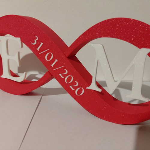 Customizable infinity decoration for Valentine's Day, new
