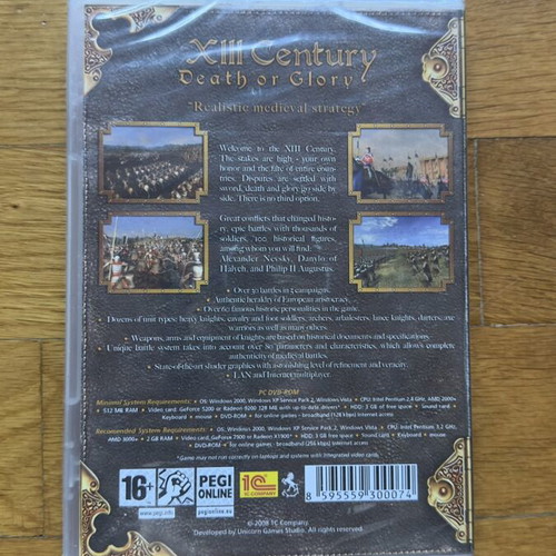 Xiii Century Death or Glory PC game sealed