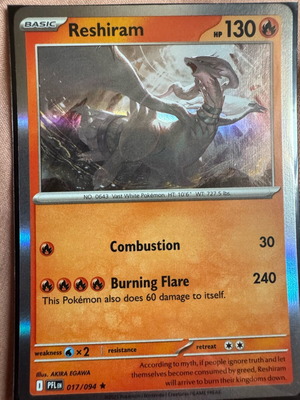 Pokémon card Reshiram new