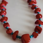 Nephrite and chalcedony necklace