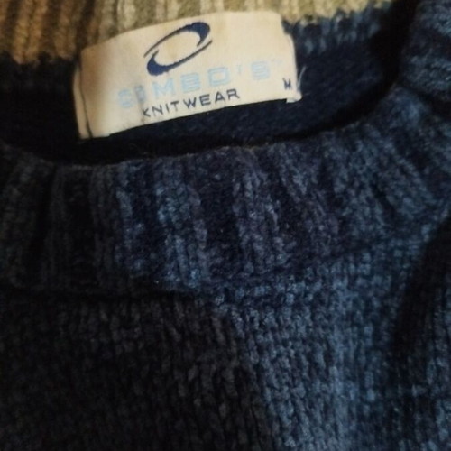 Wool sweater Combos like new, beige and blue, men's M