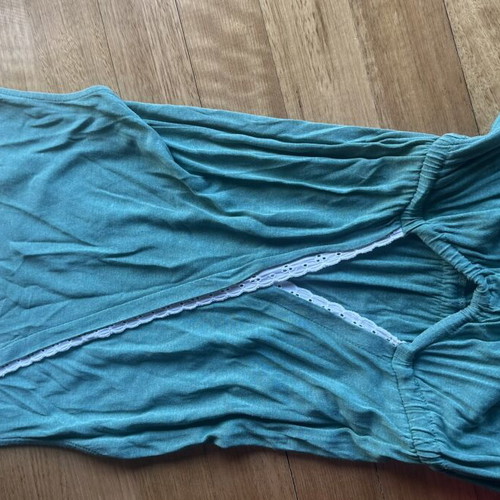 Regalinas long green blue dress small like new