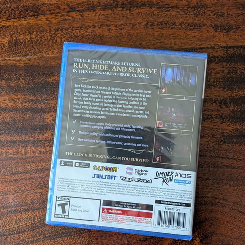 Clock Tower Rewind PS5 game, new