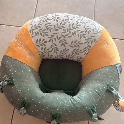 Sophie La Girafe activity pillow yellow, new