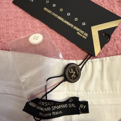 Versace 19.69 V1969 white kids' bermuda shorts 6Y, new with tags